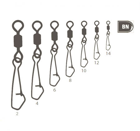 VARTEJ MUSTAD NR. 2, REZISTENTA 45 KG, 10 BUC / SET [1]