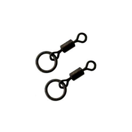Vartejuri - VARTEJ CU ANOU KORDA RING SWIVEL, NR 8,  8 BUC / PLIC