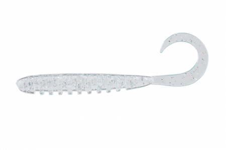 SPORTURI - VIERME JACKALL TIDE CURLY 2 INCH CLEAR HL FLAKE 8 BUC / PLIC