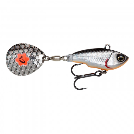 Spinnertail - VOBLER SAVAGE GEAR FAT TAIL NL 5,5CM/6,5G SINKING SILVER FLUO