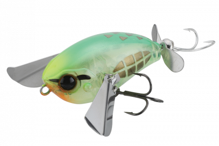 Pescuit la rapitori - VOBLER JACKALL MICRO POMPADOUR 4,2CM/6,5G CHART. GLASS HOPPER