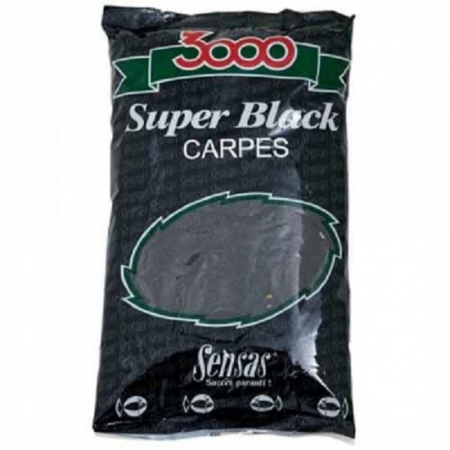 Nada groundbait pescuit - NADA SENSAS 3000 SUPER BLACK CARP, 1 KG