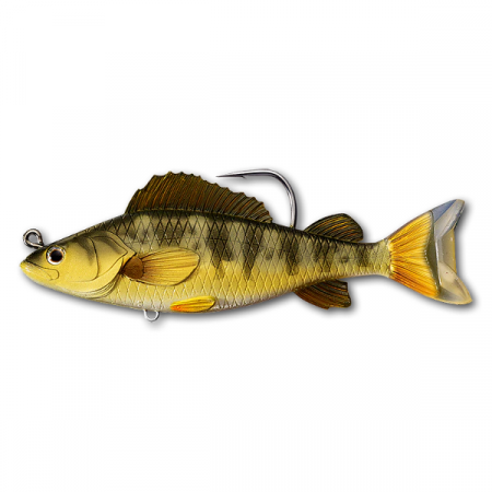 SPORTURI - SWIMBAIT LIVE TARGET YELLOW PERCH SWIMBAIT 13,1CM/21G 713 GOLD/OLIVE, 1 BUC/ PLIC