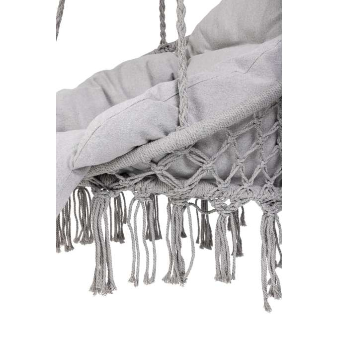 Leagan de gradina cuib de barza cu perna XXL gri 150kg [5]