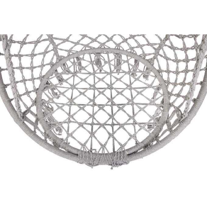 Leagan de gradina cuib de barza cu perna XXL gri 150kg [14]