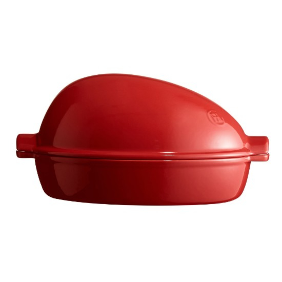 Vas pentru gatit pasare, ceramica, 41,5x27,5x22cm/4L, Burgundy Emile Henry [4]