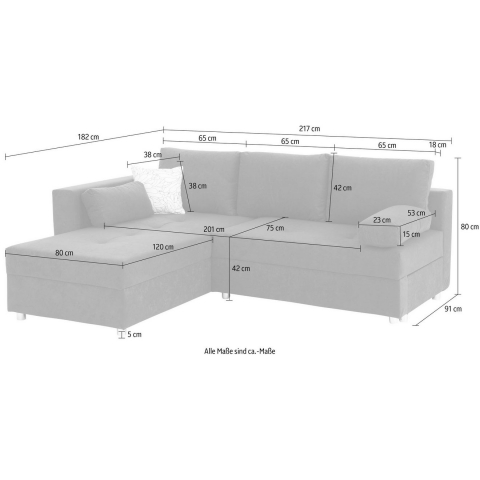 Canapea de colt Bella L-Shape [4]