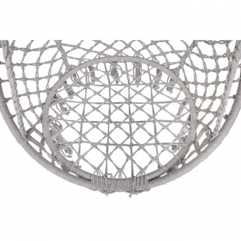 Leagan de gradina cuib de barza cu perna XXL gri 150kg [13]