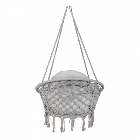 Leagan de gradina cuib de barza cu perna XXL gri 150kg [2]