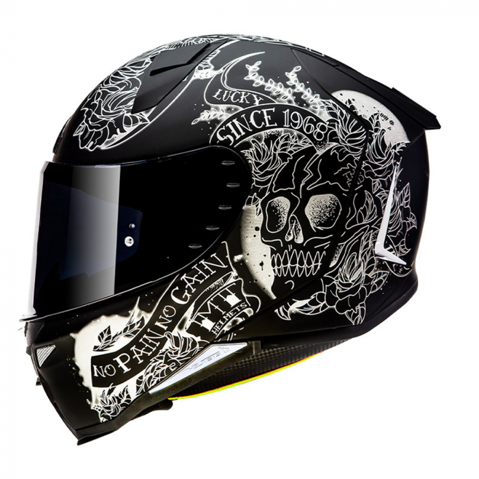 MT Helmets - casca REVENGE 2 Skull & Roses [3]