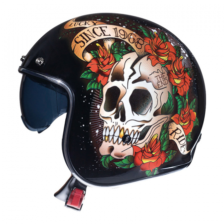 Casti - MT Helmets - casca LE MANS 2 Skull & Roses A1