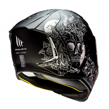 MT Helmets - casca REVENGE 2 Skull & Roses [1]