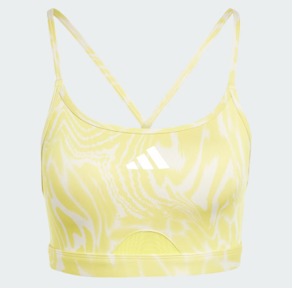 Imbracaminte sport femei - Bustiera Adidas Aeroreact Training Light Support 3-Stripes