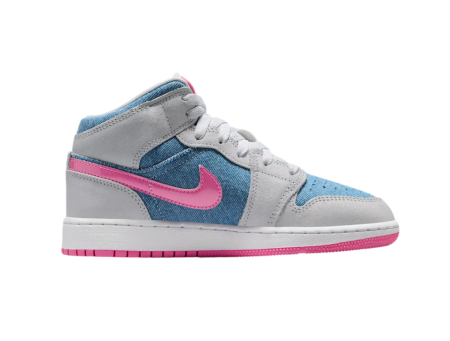 Incaltaminte femei - Jordan 1 Mid Denim Sequin