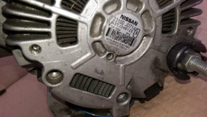 Alternator pentru Nissan X-Trail T31, motorizare 2.0 diesel, cod 23100JD71A   ,   A3TJ2481ZE [4]