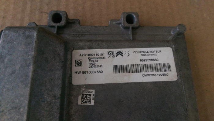 Calculator motor pentru Citroen C3 III, motorizare 1.2 benzina, cod 9829598880   ,   9815037580 [2]