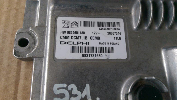 Calculator motor pentru Citroen Jumper 2, motorizare 2.2 diesel, cod 9824601180   an 2015-2021 ,   9831731680 [3]