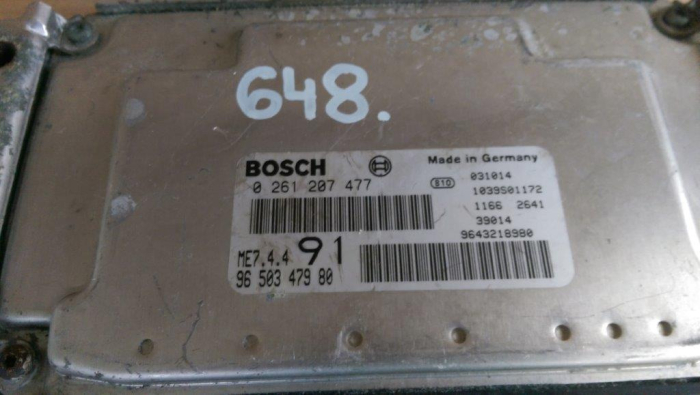 Calculator motor pentru Peugeot 206 , motorizare 1.6 benzina, cod 9650347980   ,   0261207477 [2]