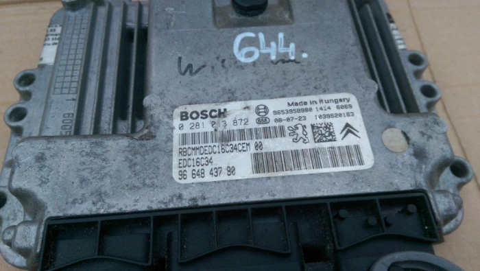 Calculator motor pentru Peugeot 307 , motorizare 1.6 diesel, cod 9653958980   ,   96643780 [3]
