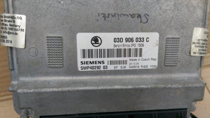 Calculator motor pentru Skoda Fabia 1, motorizare 1.2 benzina, cod 03D906033C   ,   5WP4029203 [3]