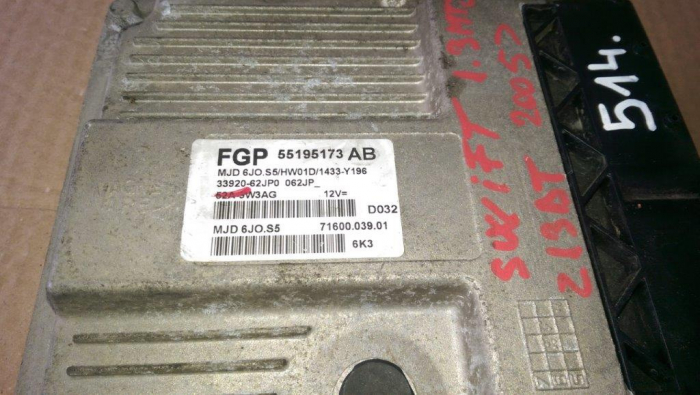 Calculator motor pentru Suzuki Swift RS, motorizare 1.3 diesel, cod 55195173AB [3]
