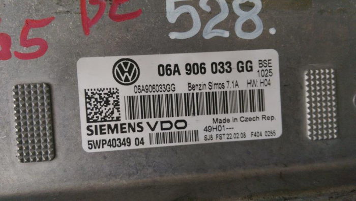 Calculator motor pentru Volkswagen Golf 5, motorizare 1.6 benzina, cod 06A906033GG   ,   5WP40349 [2]