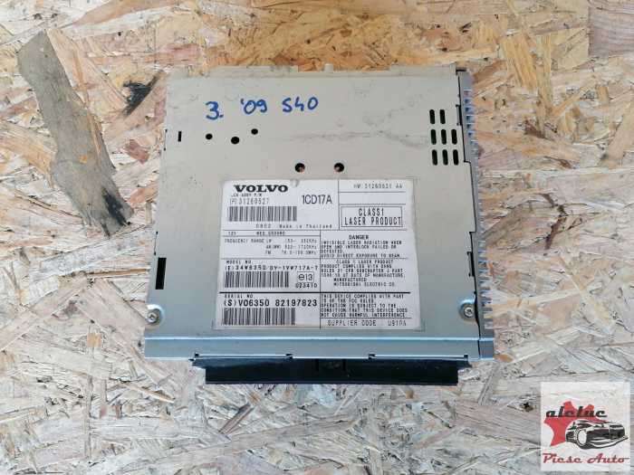 CD Player Volvo S40 II an 2004-2012, cod 31260527 , 31260531AA [1]