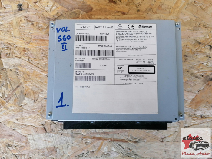 CD Player Volvo S60 II an 2010-2018, cod 31357770AA [2]