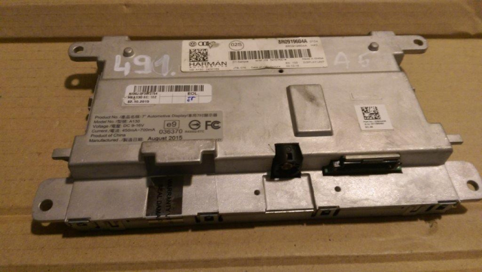 Display bord, MMI, navigatie, Audi Q5, A4 B8, A5, cod 8R0919604A , an 2008-2015 [2]