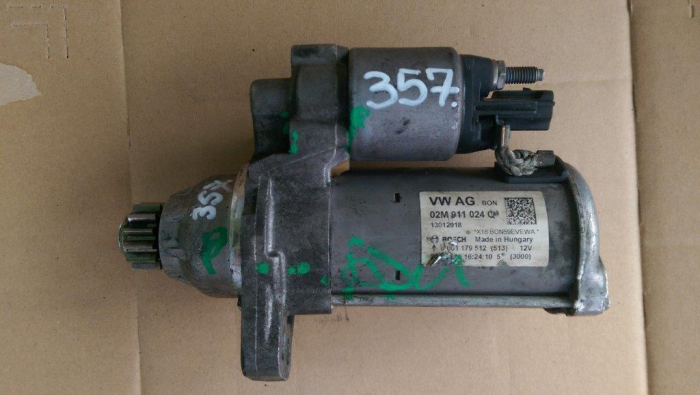 Electromotor pentru Volkswagen Golf 7, motorizare 1.2 benzina, cod 02M911024Q   ,   0001179512 [2]