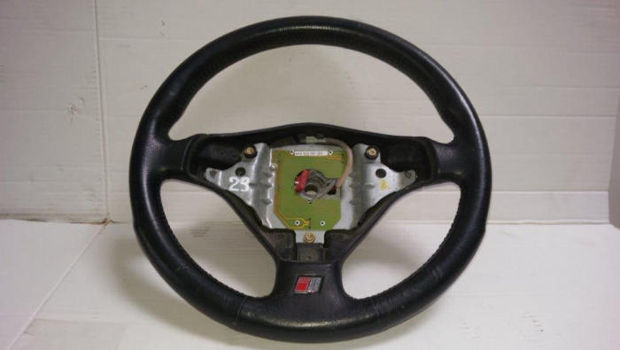 Volan sport piele 3 spite cu comenzi si spira Audi A6 C5, 4A0419091BB, spira 4D0951543D, an 1997-2004 [2]