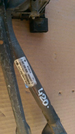 Motoras - Ansamblu stergatoare cu motoras pentru Volkswagen Polo 9N, cod 6Q1955023E   ,   3397020625   ,   6Q1955119A