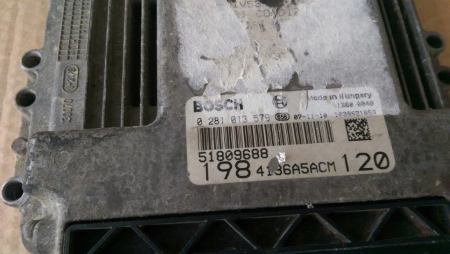 Calculator motor pentru Fiat Bravo 2, motorizare 1.9 diesel, cod 51809688   ,   0281013579 [1]