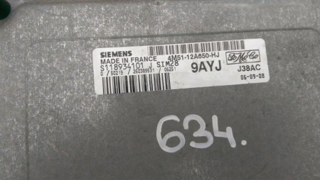 Calculator motor pentru Ford Focus 2, motorizare 1.6 benzina, cod 4M51-12A650-HJ  ,   S118934101J [1]
