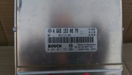 Calculator motor ECU Mercedes A-Class W168, an 1997-2004, motor 1.7cdi, cod A6681530879 , 0281011151 [1]