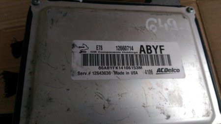 Calculator motor pentru Opel Astra J, motorizare 1.4 benzina, cod 12660714   ,   12643636 [1]