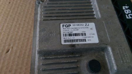 Calculator motor pentru Opel Corsa C, motorizare 1.3 diesel, cod 551963527J [2]