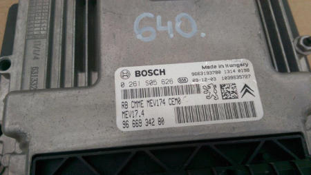 Calculator motor pentru Peugeot 307 , motorizare 1.6 benzina, cod 9663193780   ,   0261S05626 [1]