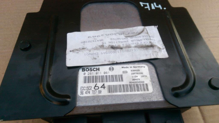 Calculator motor pentru Peugeot 307 , motorizare 2.0 diesel, cod 9647472780   ,    0281011081 [1]