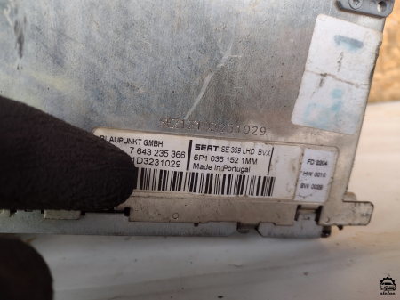 CD Player Seat Toledo 5P an 2004 - 2009, cod 5P1035152 [2]