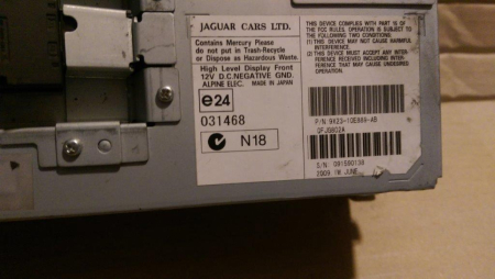 Electrica si electronica auto - Display navigatie bord Jaguar XF , cod 9X23-10E889-AB , an 2008-2015