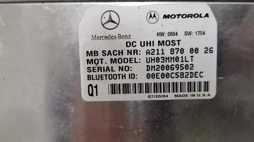 Modul bluetooth Mercedes C Class W203 an 2000-2007, cod A2118700026 [1]
