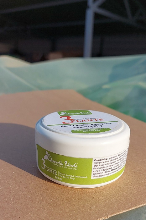 Crema tip balsam 3 Plante, Marul lupului, Rostopasta, Muguri de Pin [2]