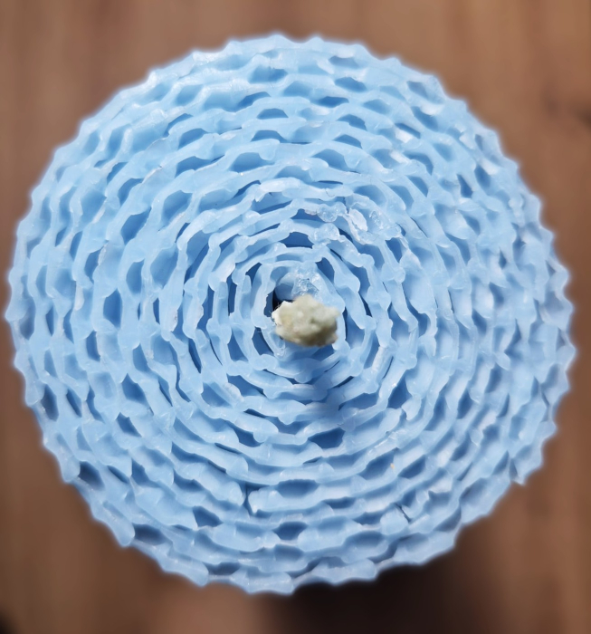 Lumanare din Fagure Decor/Evenimente Albastru Deschis [2]