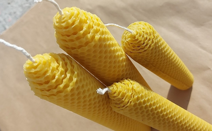 Lumanari din ceara de albine model fagure [5]
