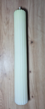 Lumanare Decor/Evenimente Galben Deschis Canelata [1]