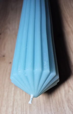 ***Produse pentru toata lumea - Lumanare Decor/Evenimente Albastru Canelata