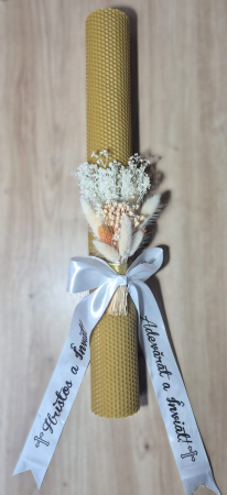 Lumanari - Lumanare Inviere Decoarata cu Flori