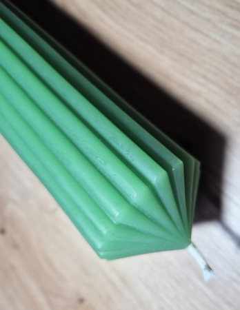 ***Produse pentru toata lumea - Lumanare Decor/Evenimente Verde Inchis Canelata