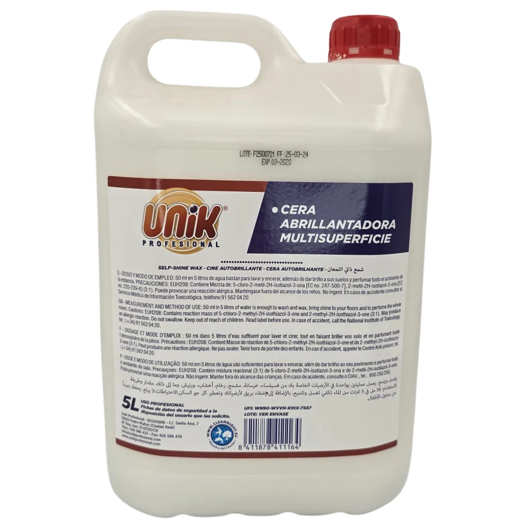 Nou: Produse de Curatenie - Ceara lichida pentru luciu pardoseli 5 L